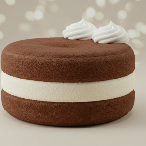 Cocoa Brown Mushroom Pouf