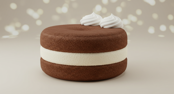 Cocoa Brown Mushroom Pouf